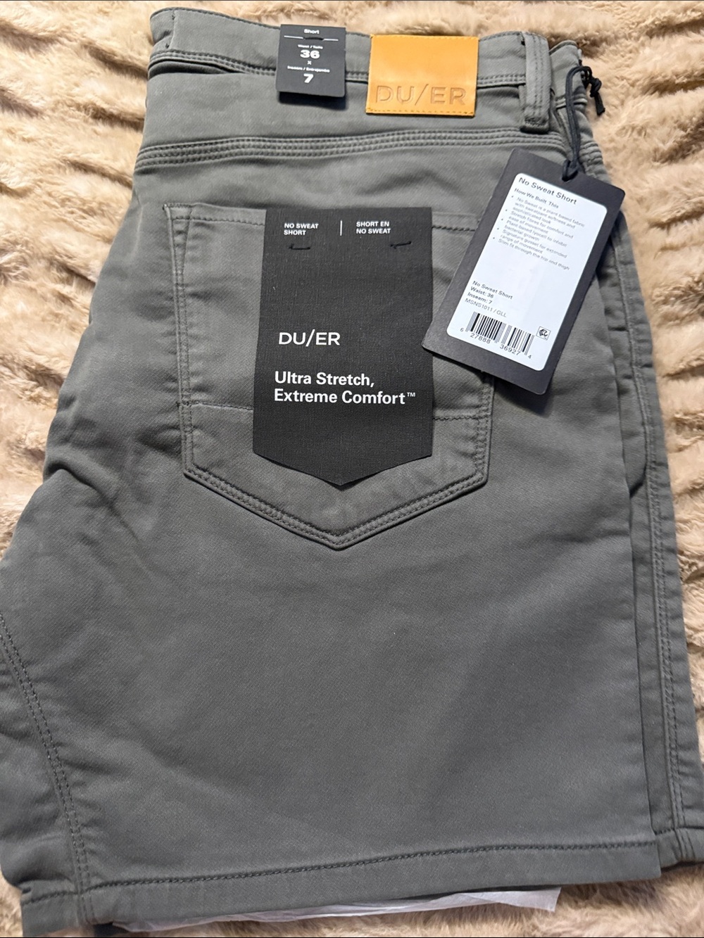 DU/ER Men’s Slim Stretch Jeans — Gray